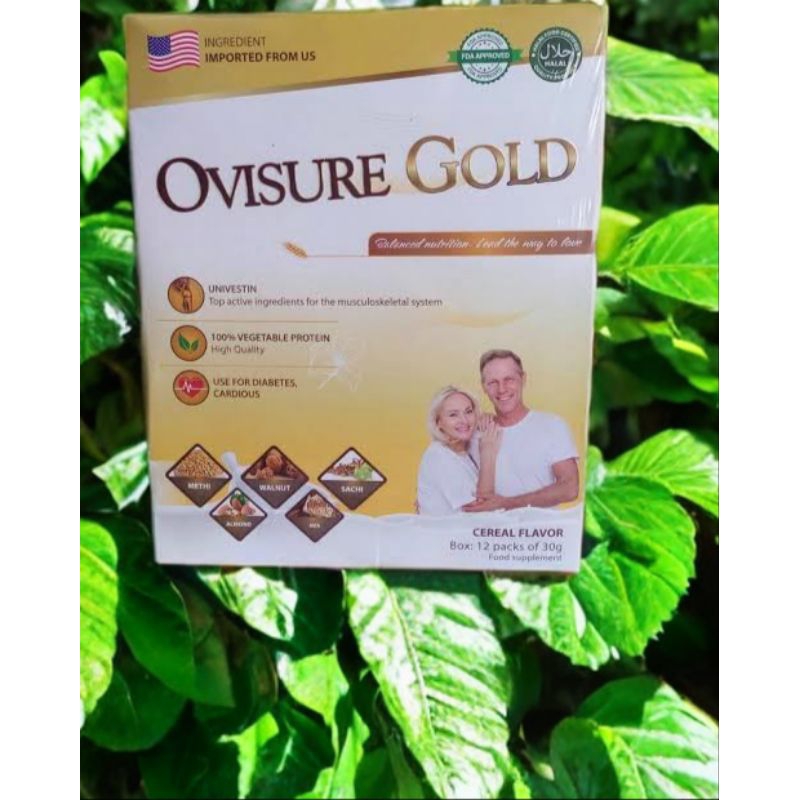 

TERBARU OVISURE GOLD Susu Vitamin Tulang Dan Nyeri Sendi Asteoporosis Paket Hemat 1 BOX