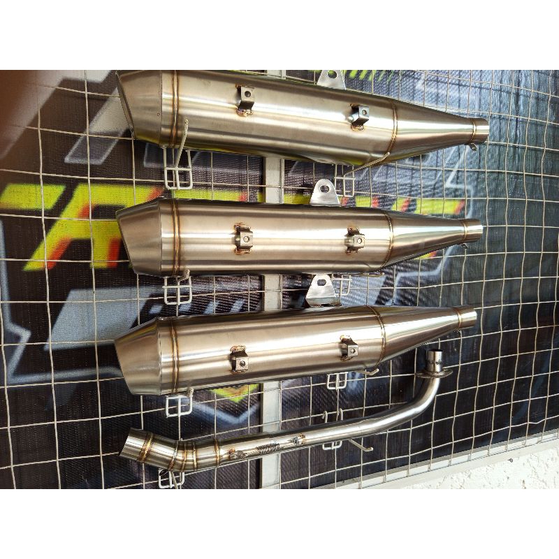 Knalpot fullset copy supra x 125 fi original product