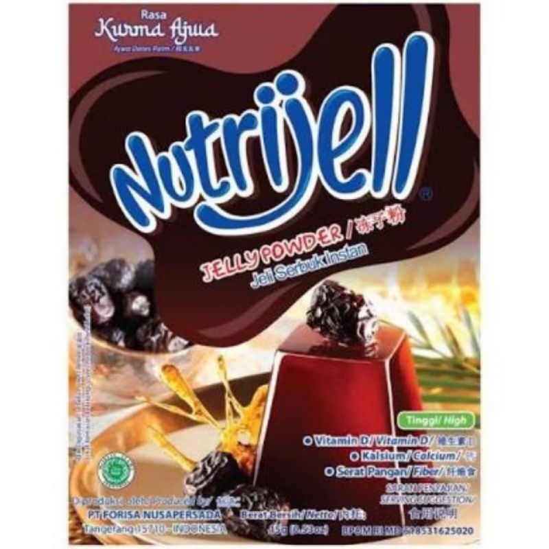 

Nutrijel Jelly Powder 15g rasa Kurma Ajwa exp. April.25