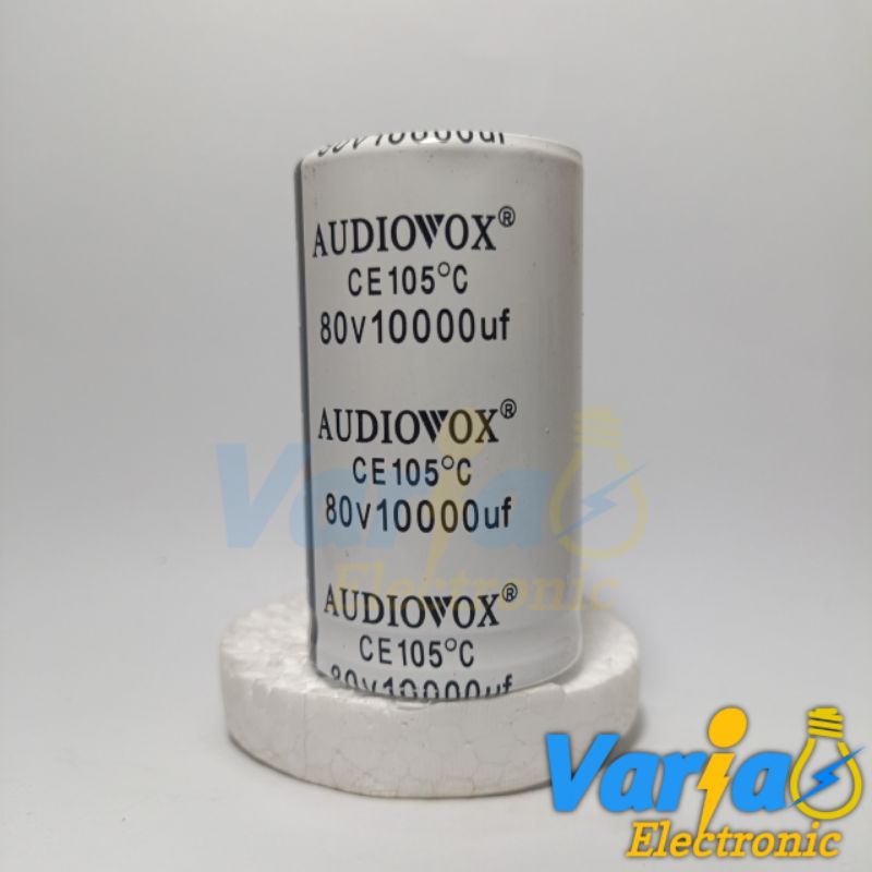 ELCO AUDIOVOX 10000uf 80V PUTIH ORIGINAL