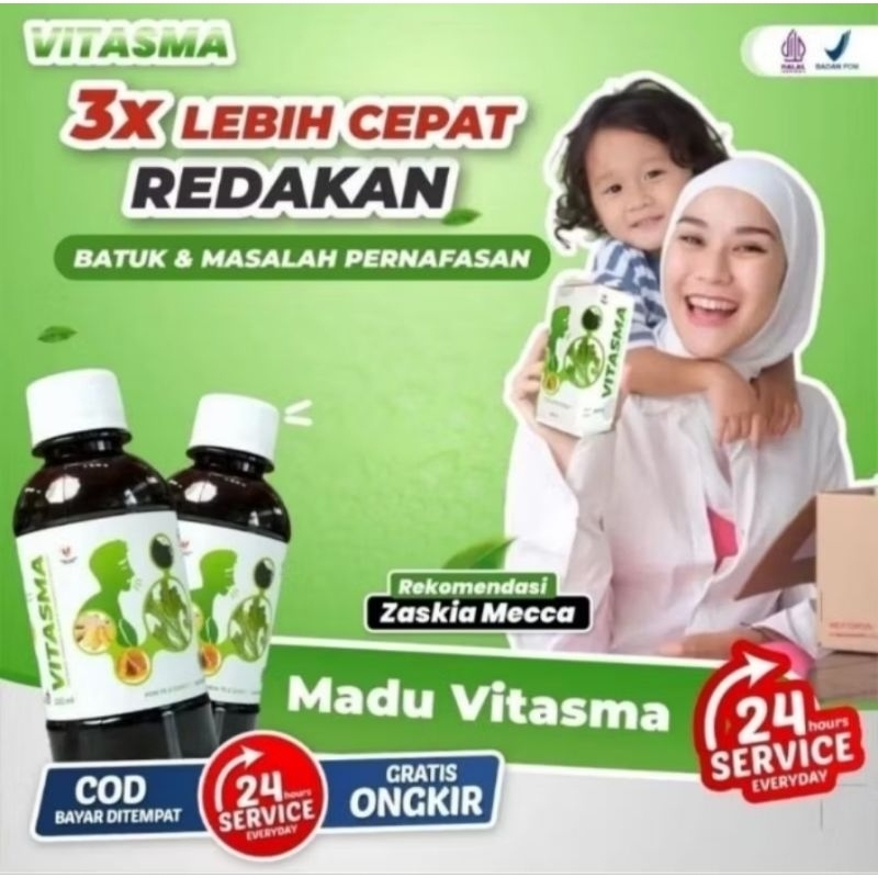 

Ready Madu Vitasms meredakan batuk Dan Asma