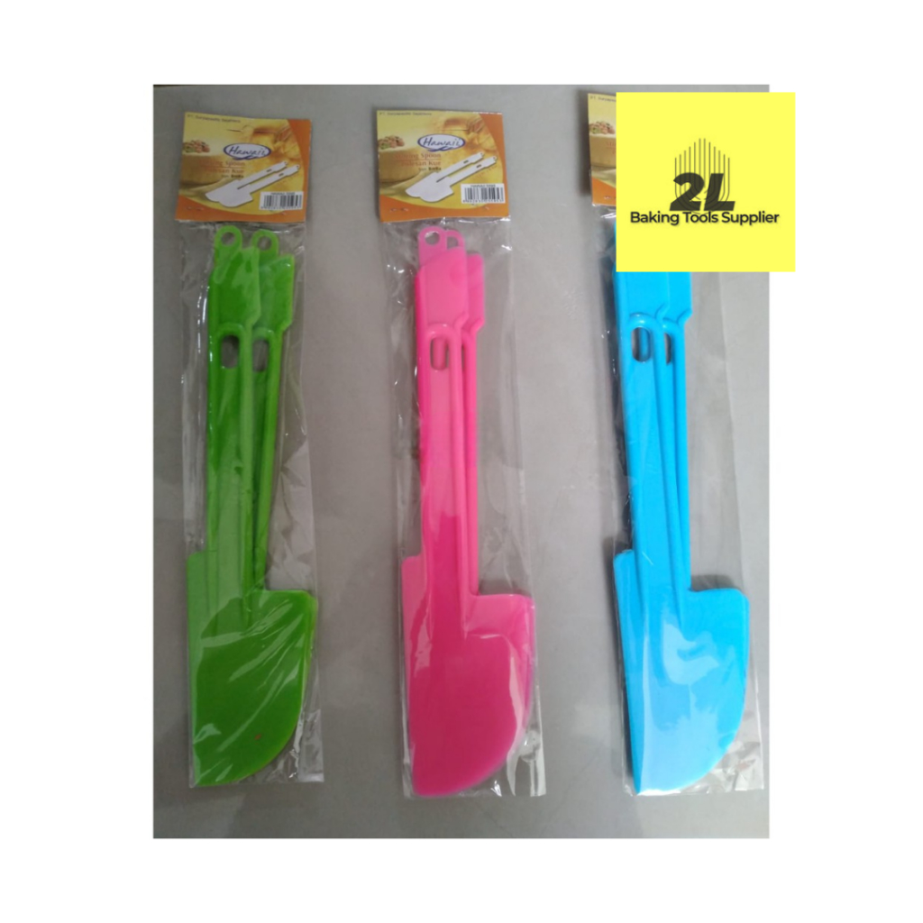 Spatula solet untuk adonan plastik hawaii set isi 2