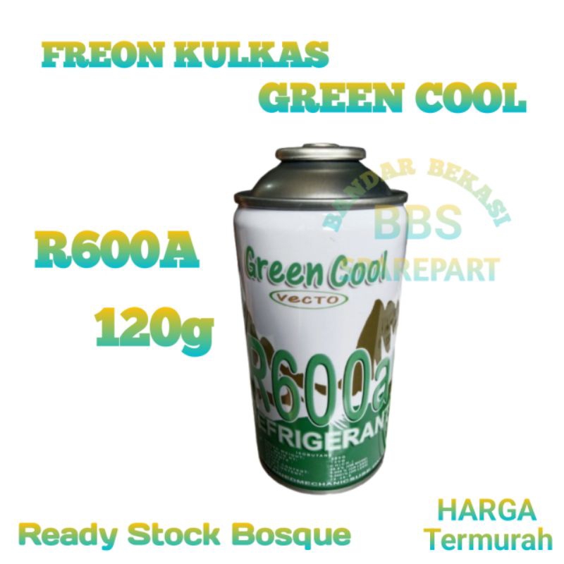 FREON KALENG R600 GREEN COOL ISI 120g / freon kulkas / freon freezer