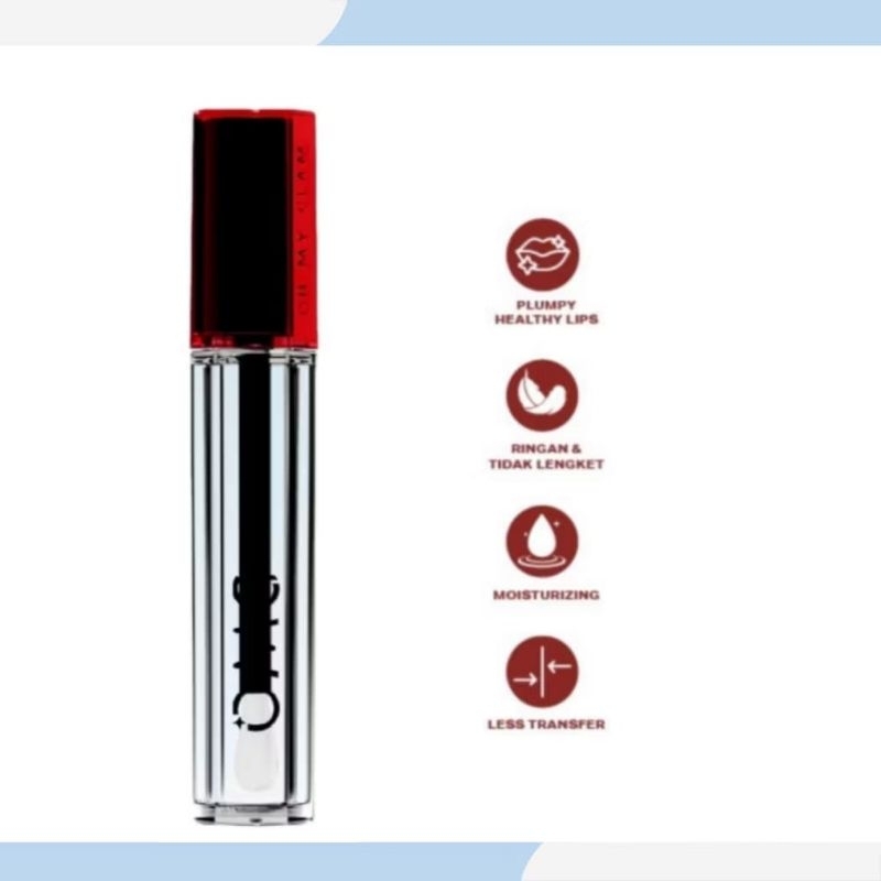 OMG - Omg - omg - OMG Oh My Glam Gloss Lip Finish (2,7g) - Lip Gloss Omg - omg lip gloss BPOM HALAL 