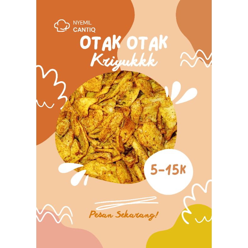 

Kripik otak otak/camilan pedas daun jeruk otak otak/COD GRATIS ONGKIR