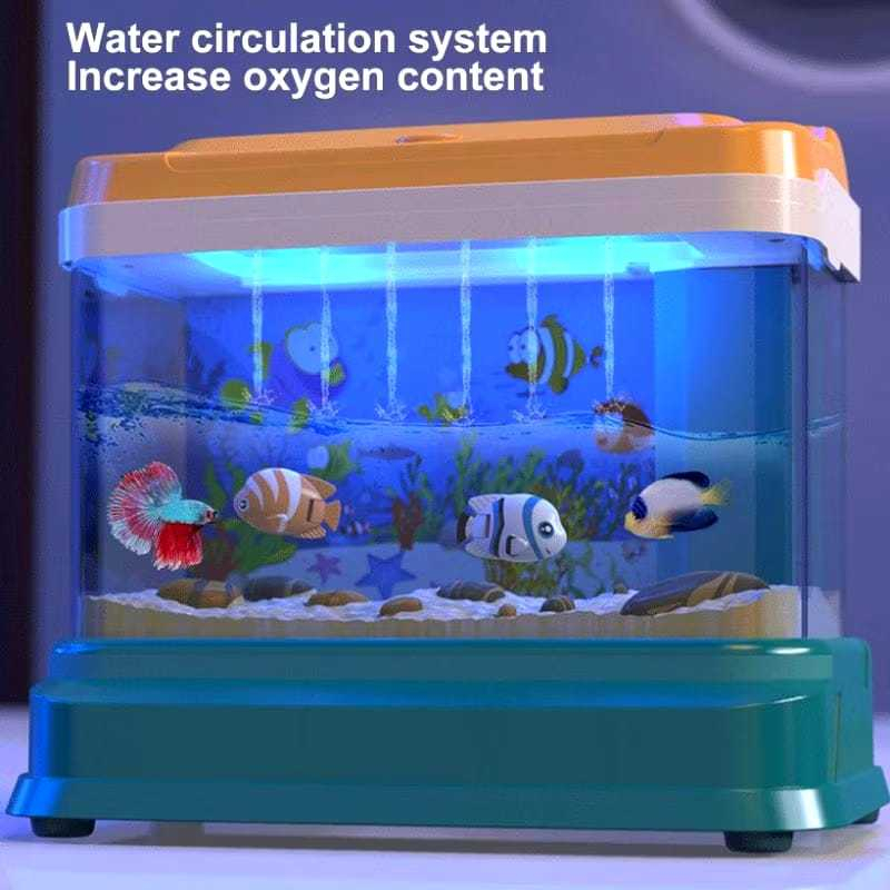 Aquarium Ikan Magnet Lampu Anak Mainan Anak Aquarium Ikan