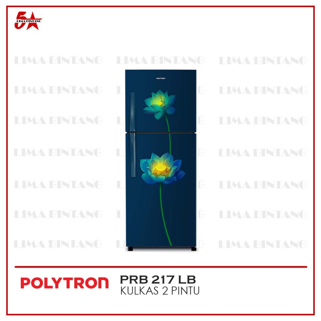 KULKAS 2 PINTU 210 L POLYTRON PRB 217 LB