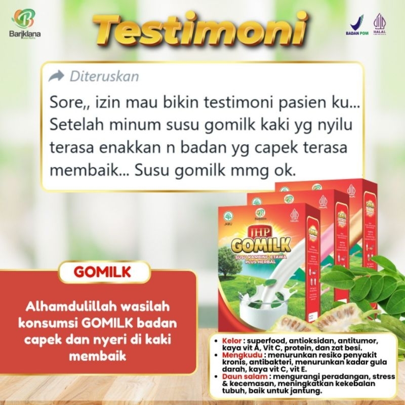 

susu kambing gomilk/susu kambing etawa/susu herbal/susu kesehatan/susu etawa