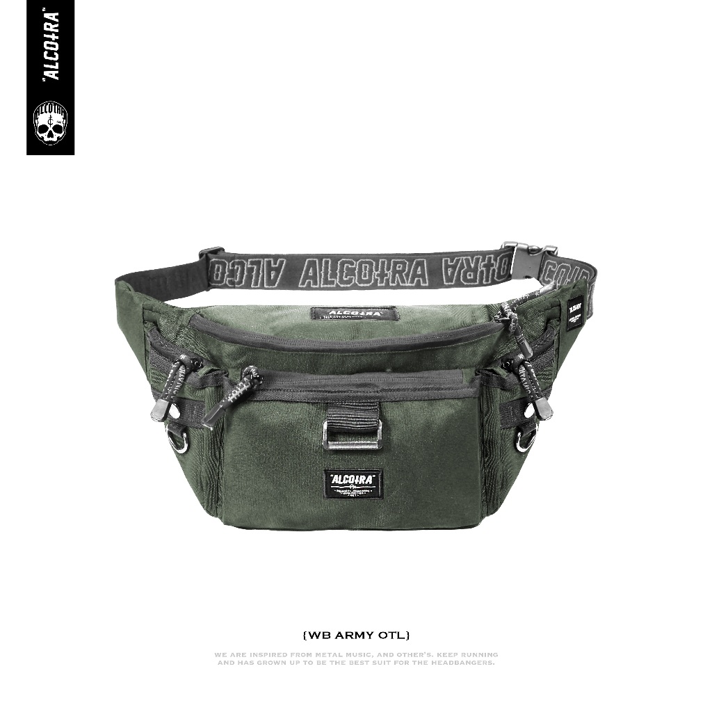 WB ARMY OTL // WAISTBAG ARMY OUTLINE // WAISTBAG BESAR ALCOTRA
