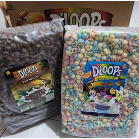 

chococrunch d'loops 1kg murah/cornpuff d'loops/ choco crunch