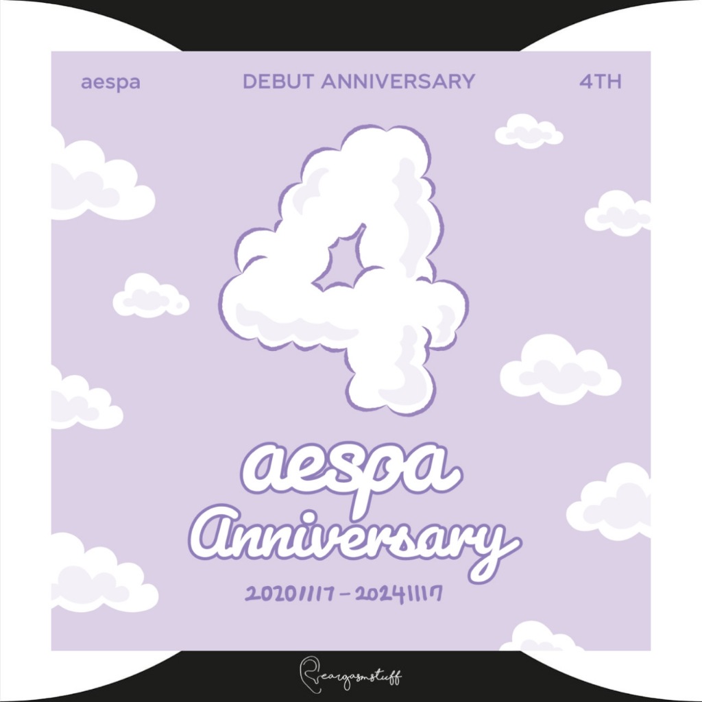 AESPA DEBUT 4RD ANNIVERSARY OFFICIAL MD/ MERCH/ MERCHANDISE