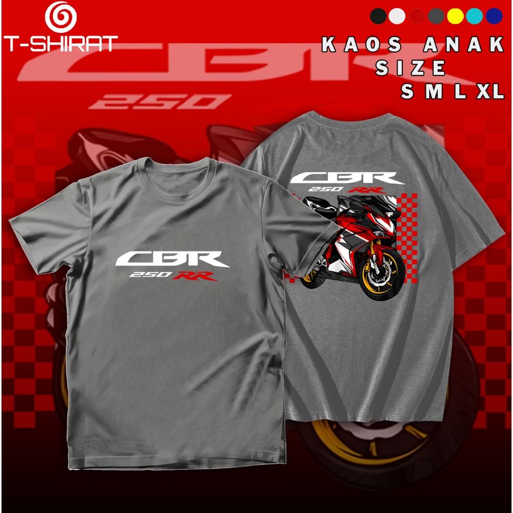 Kaos Anak Honda CBR 250 RR - Baju Anak CBR 250 RR Usia 1-12 tahun Cotton Combed 30s - TWA2513451