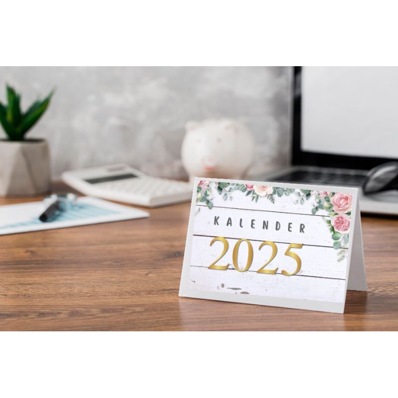 

KALENDER MEJA DUDUK MINI 2025 16*10cm AESTHETIC LUCU SHABBY TEBAL