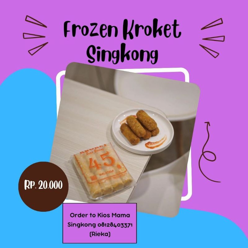 Frozen Kroket Singkong