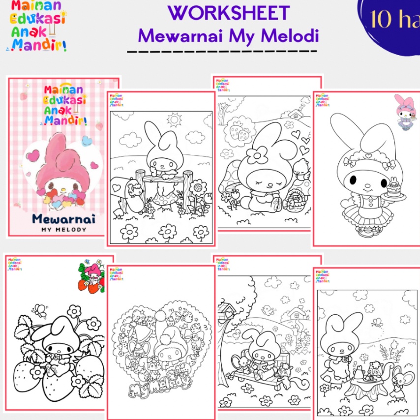KODE C34W BUKU MEWARNAI ANAK PAUD TK SD BALITA 2 3 4 5 6 TAHUN TEBAL COLORING BOOK FOR KIDS TEMA HEW
