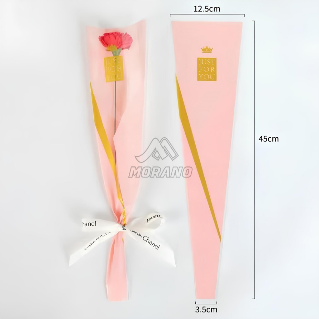 

[ 5 PCS ] Flower Wrapping Single Rose Wrapping Plastik Buket Bunga Cellophane Waterproof