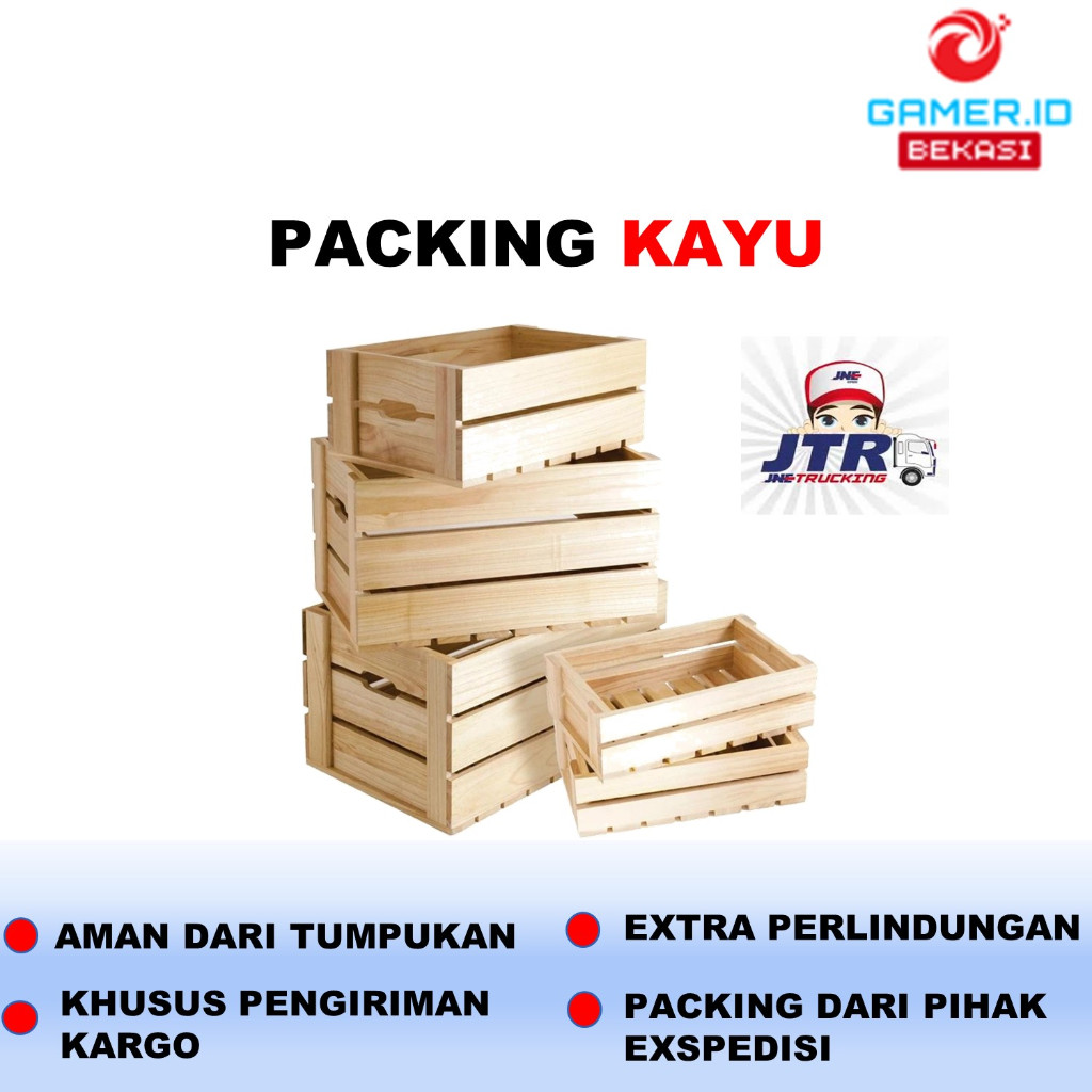 GAMER.ID Packing Kayu Khusus Pengiriman Kargo