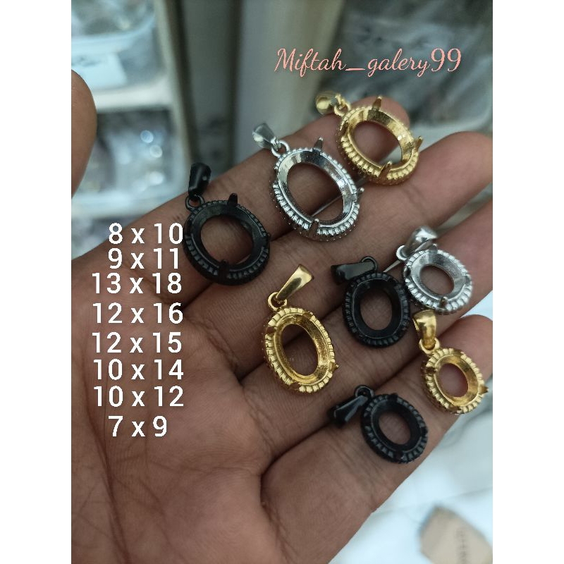 Liontin bandul kalung titanium