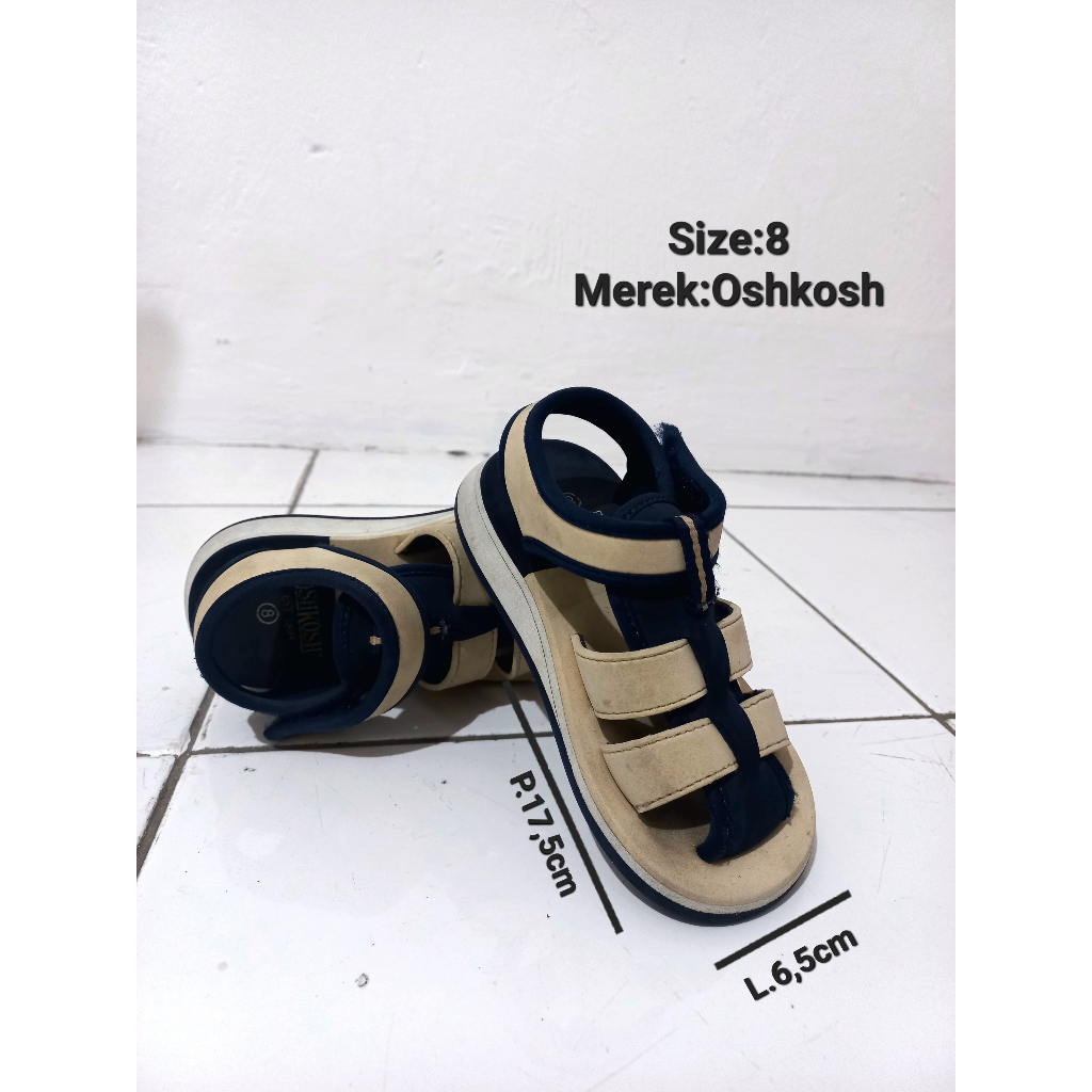 PRELOVED SENDAL SEPATU OSHKOSH SIZE 8
