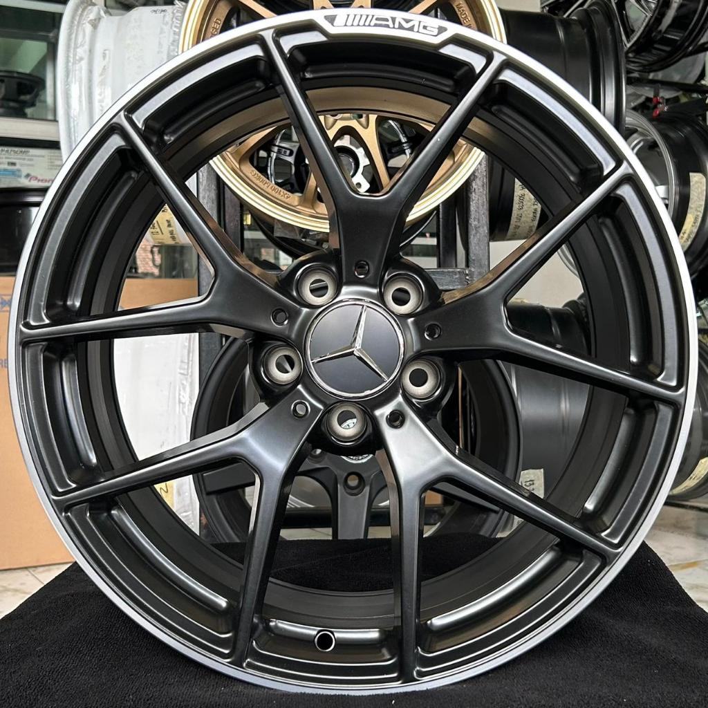 VELG MOBIL RING 18 - VELG AMG MERCY AM R18X8.5 HOLE 5X112 ET 45 FLAT BLACK
