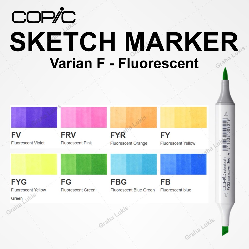 

COPIC SKETCH MARKER VARIAN F - FLUORESCENT