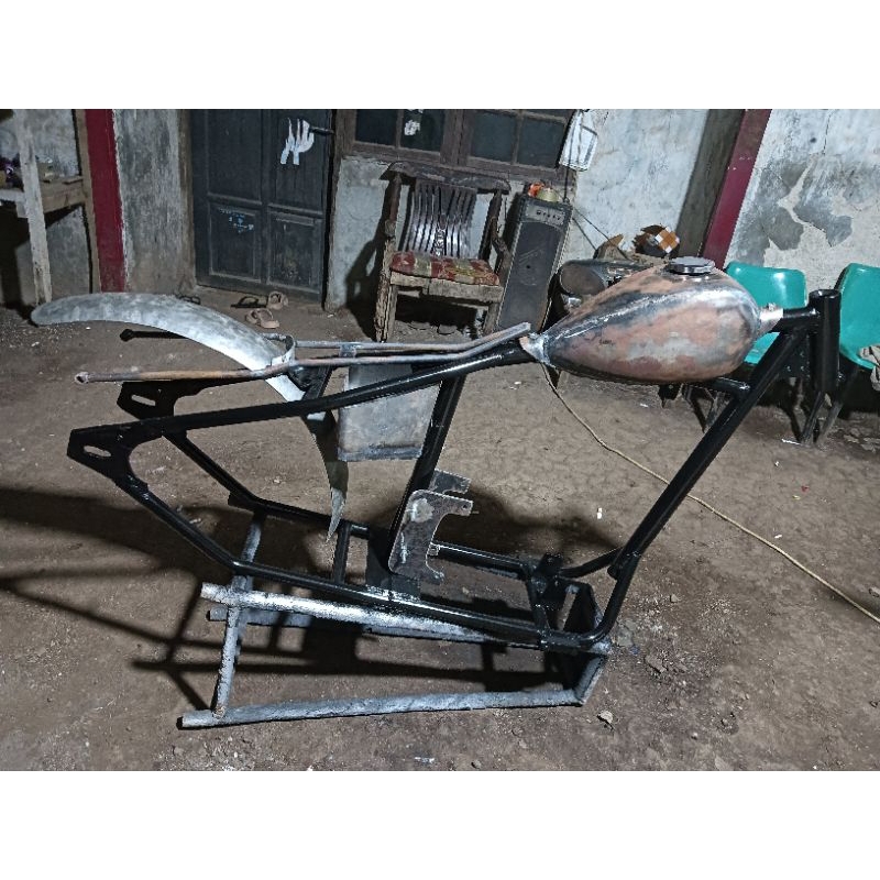 rangka Chopper PNP Honda gl Tiger Mega pro