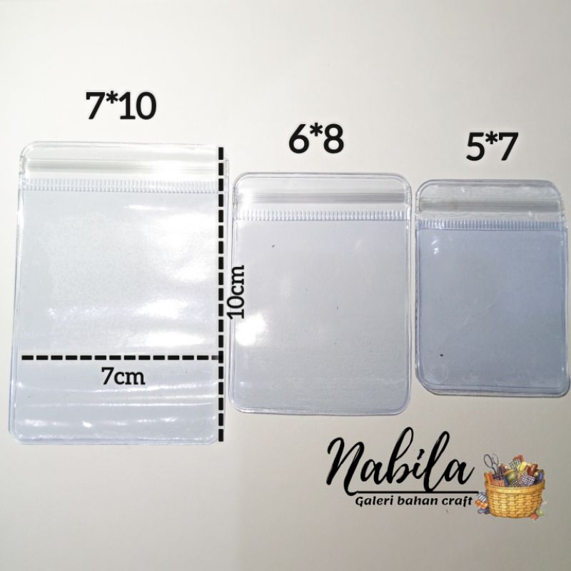 

Plastik PVC tanpa lubang bahan craft kerajinan tangan