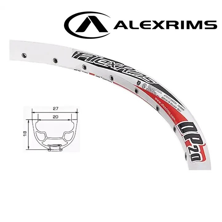 Rims Velg 26 Alexrims DP20 Disc Brake 36 Hole Bicycle Empire