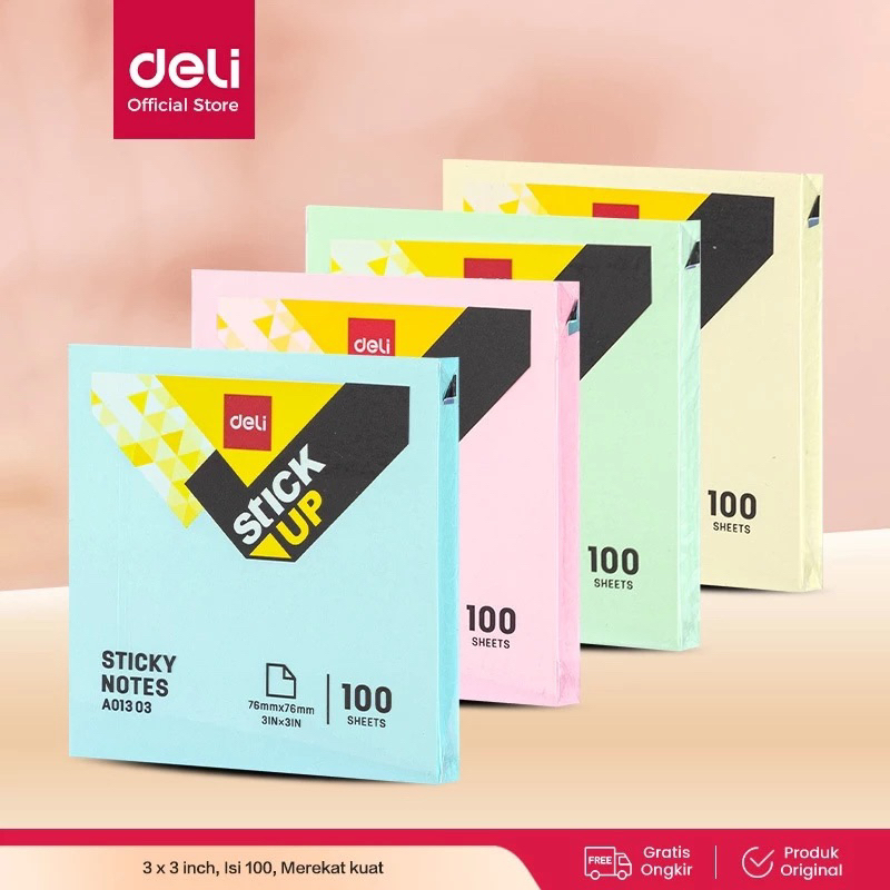 

DELI STICKY NOTE/MEMO TEMPEL A01303