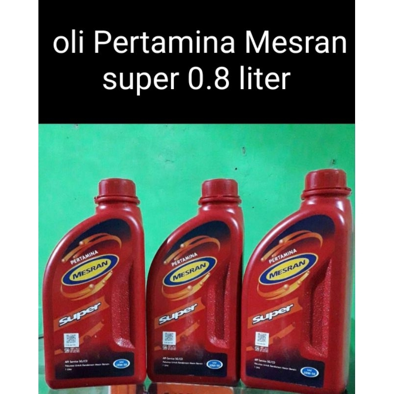 oli Pertamina Mesran super 0.8 liter original gratis ongkir