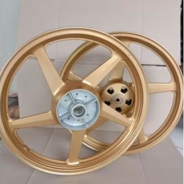 Velg pelek racing depan belakang motor Yamaha scorpio/Vixion old/ring 18/warna gold/Original