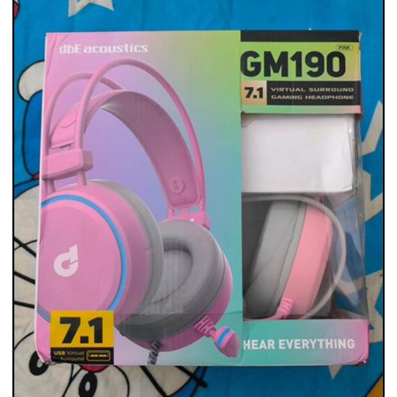 dbE GM190 7.1 Virtual Surround Gaming Headphone - Pink Edition Bekas