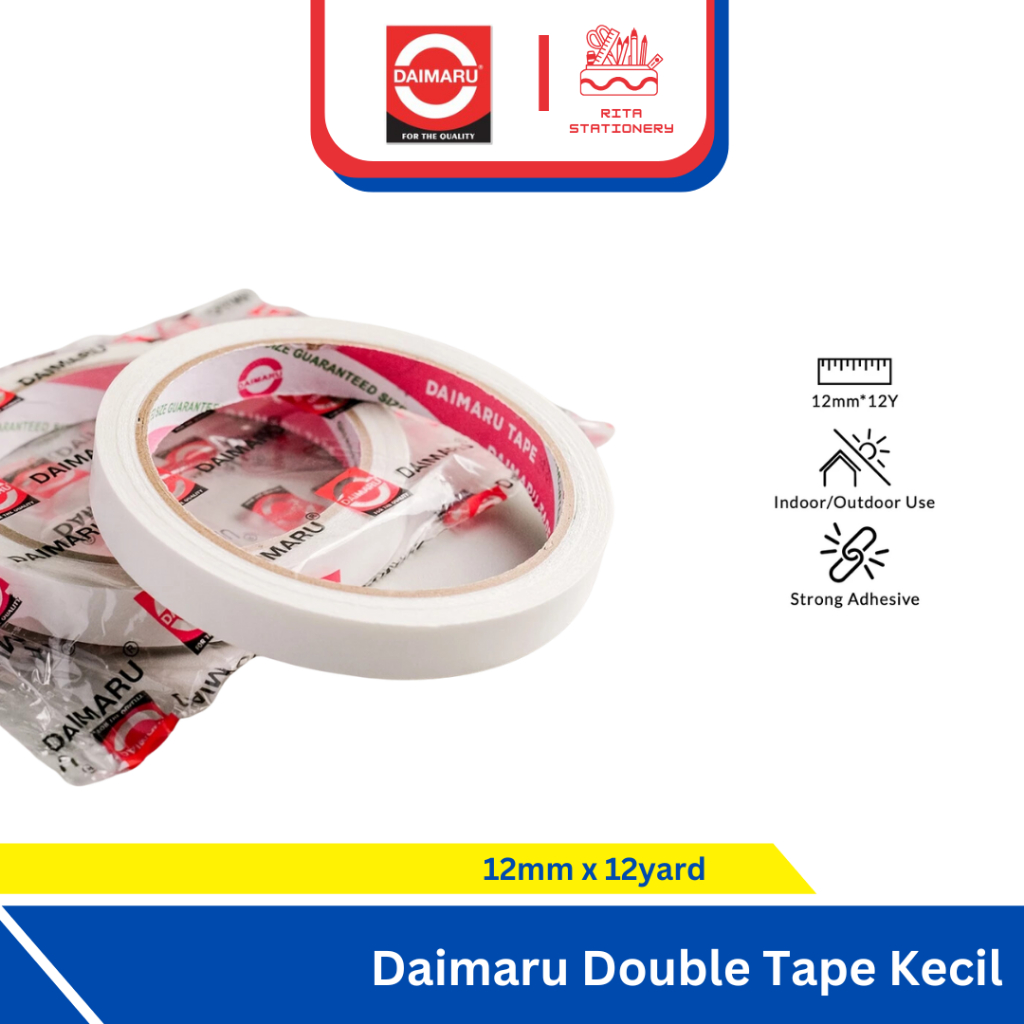 

Daimaru Isolasi Double Tape 12mm x 12 Yard - Satuan
