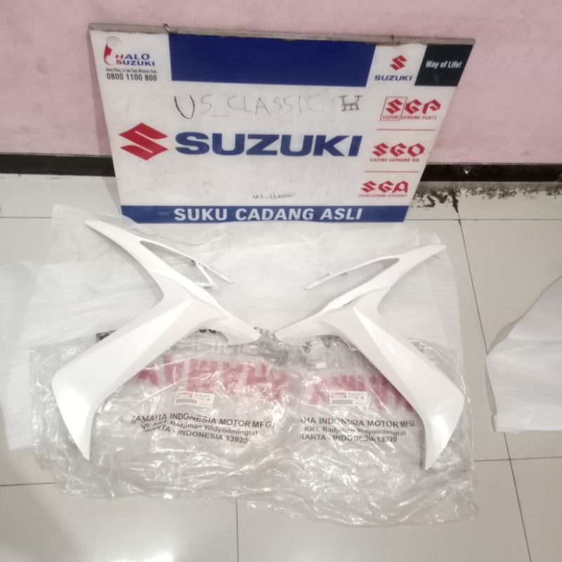 Body Tameng Sayap Depan Cowling Yamaha Xeon Karbu Old Lawas 44D Putih Original YGP