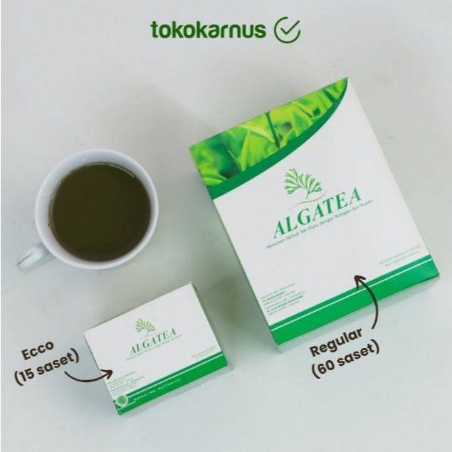 

1 Box Alga Tea Kolagen - Minuman Teh Herbal Alami KEMASAN ABRU