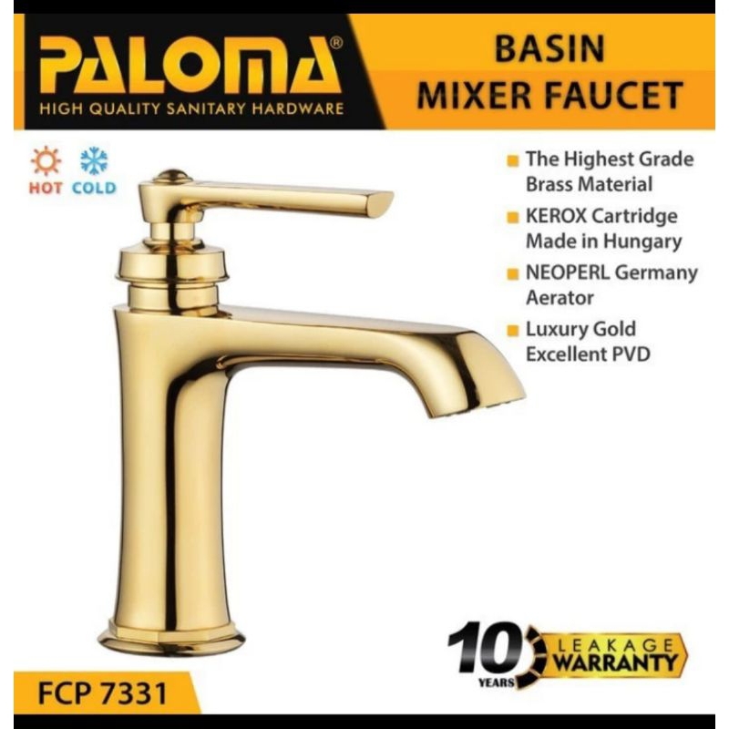keran air wastafel gold paloma fcp 7331 keran panas dingin bergaransi