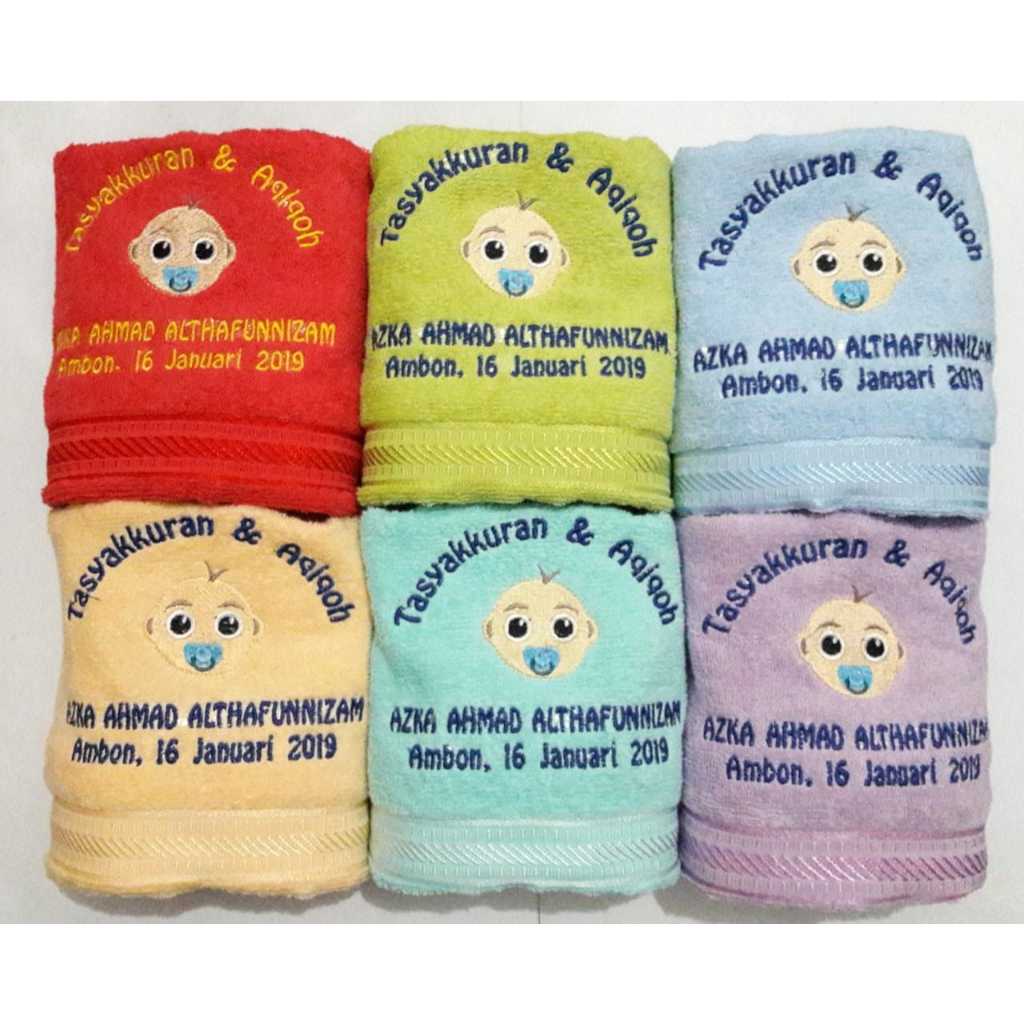 HANDUK 30 X 70 & 50 X 100 BORDIR ( CUSTOM )