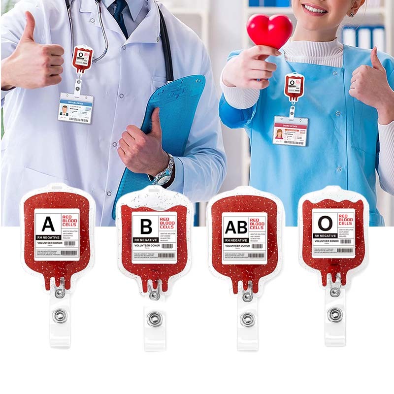 

Acrylic Gantungan Buat Id Card Dokter/Perawat Pemegang Lencana Kerja Gantungan Pass Id Card Id Card Clip Blood Type Bag Lanyard Holder