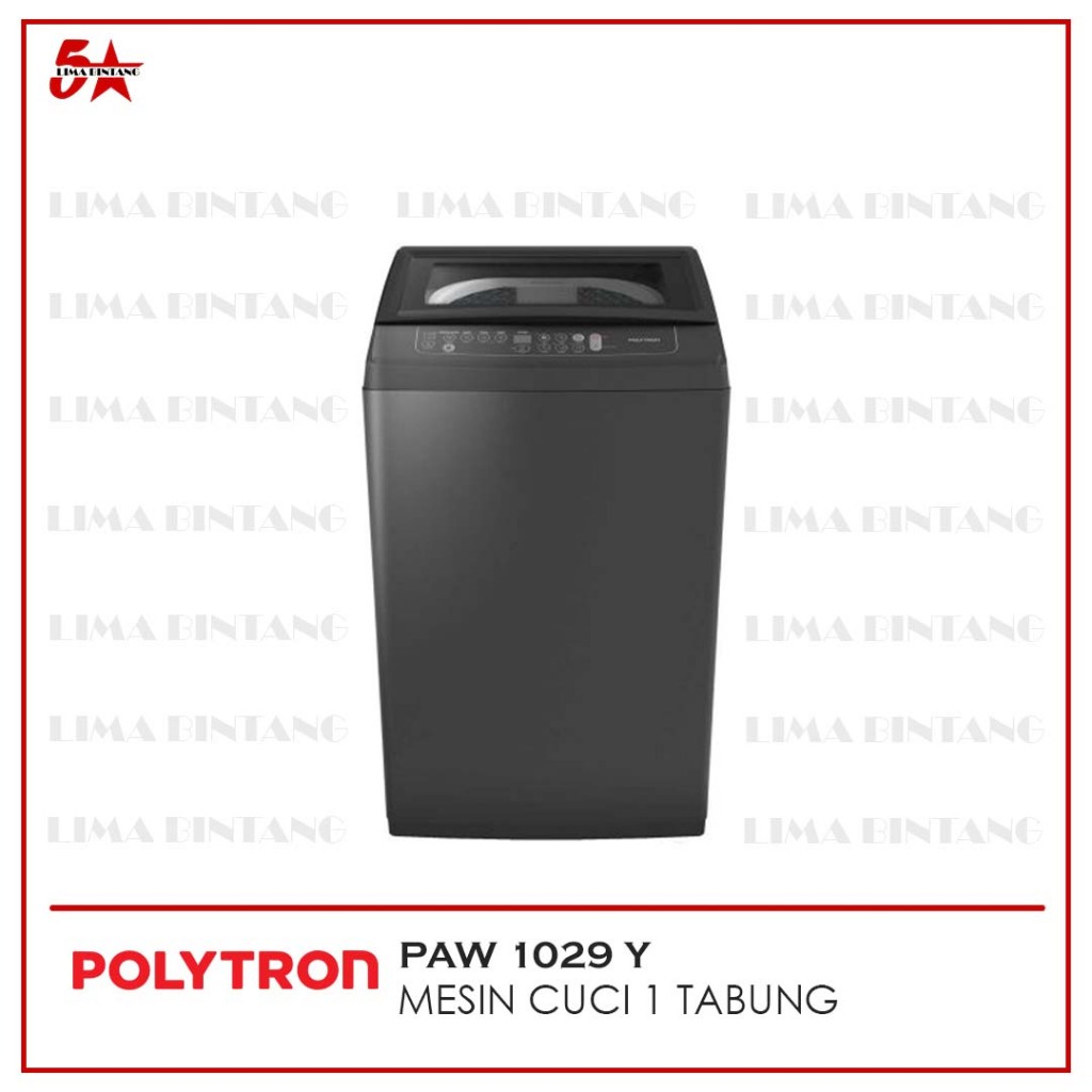 MESIN CUCI 1 TABUNG ZEROMATIC LAGUNA 10 KG POLYTRON PAW 1029 Y