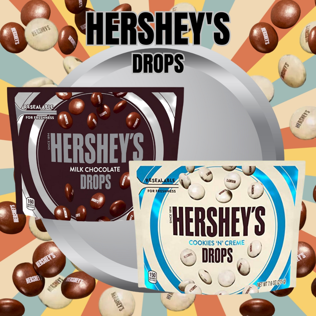 

Hershey Milk Chocolate Drops Candy 215G Pouch