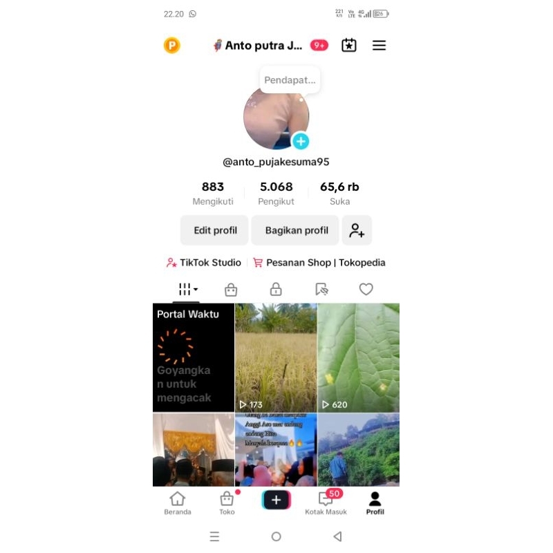 AKUN TIKTOK TERMURAH 5K FOLLOWERS HASIL FYP