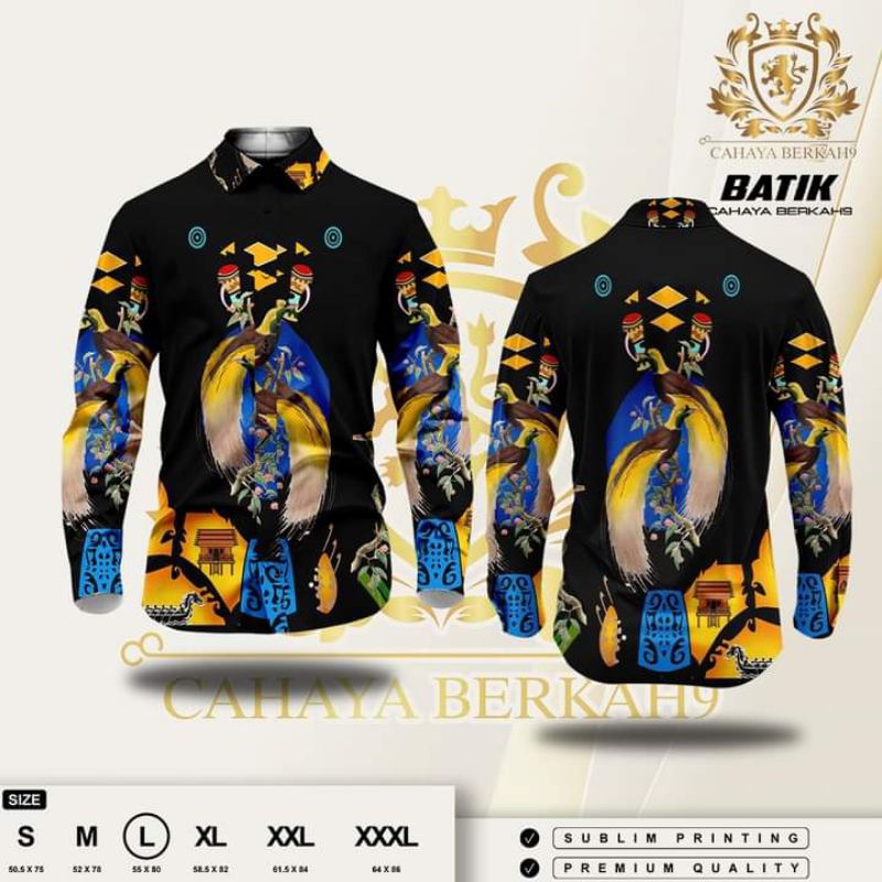 Kemeja Batik Premium Papua Cendrawasih