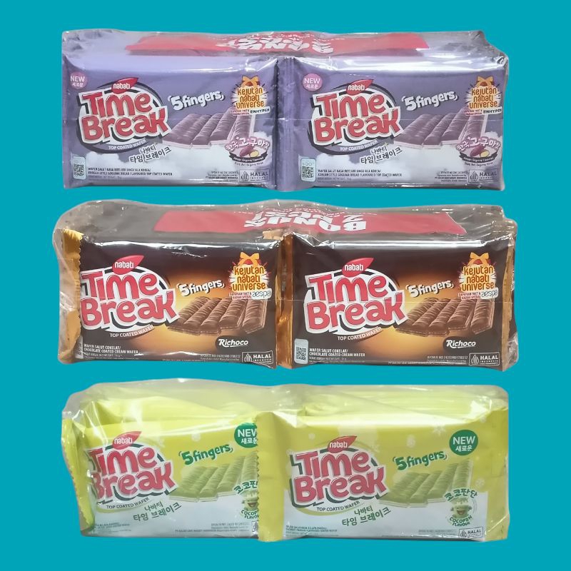 

Nabati Time Break Wafer Coklat Goguma & Cocopandan 16 gr [20 pcs/box]