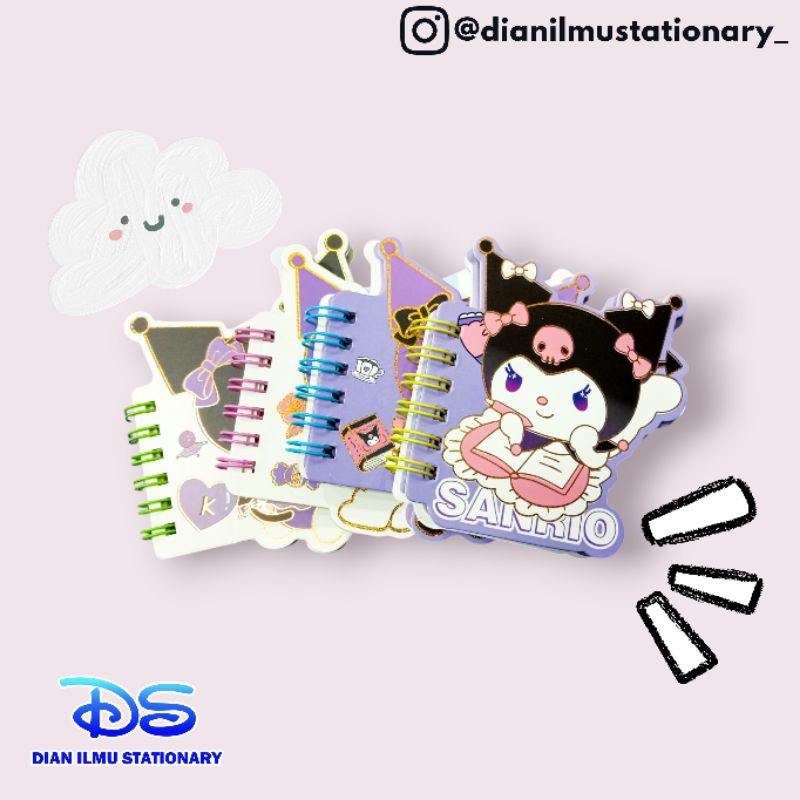 

Notebook A7 kuromi tanpa garis