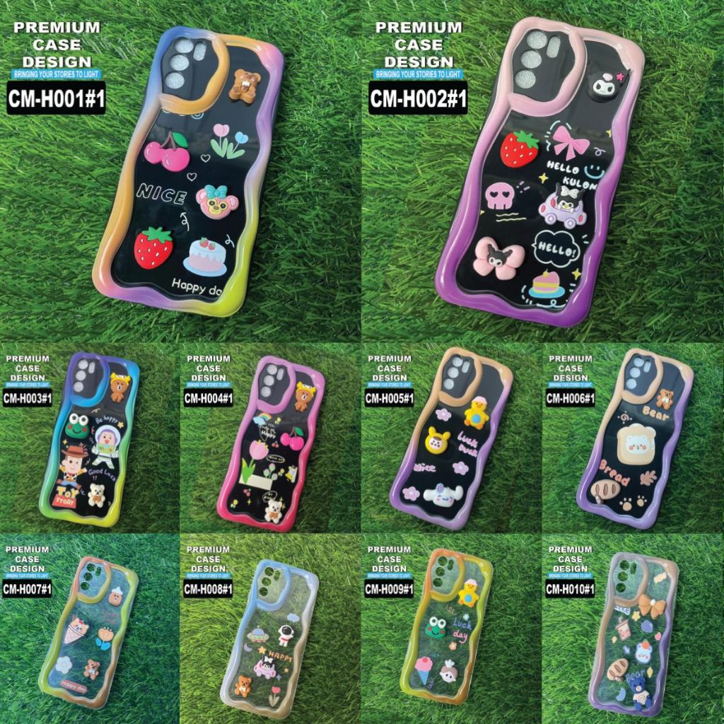 SAMSUNG A24/A34/A54/A13/A23/A33/A53/A73/A12/A22 CASE MOTIF GAMBAR 3D TIMBUL KODE CM H001-H010 NEW (M