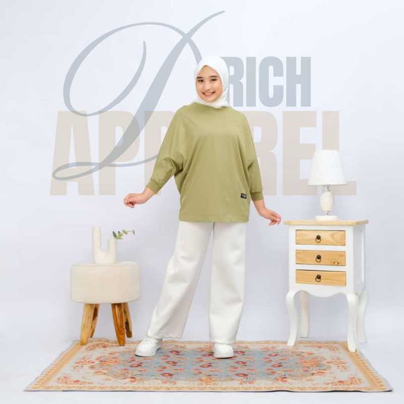 Atasan Batwing Wanita / Atasan Batwing Jumbo / Kaos Batwing Polos / Batwing Kekinian / Kaos Batwing 