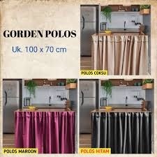 Hordeng Kolong Dapur Karakter / Gorden Kolong Meja Karakter/Tutup kolong kompor