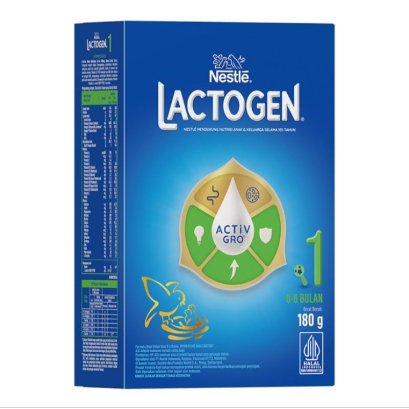 

Lactogen 1 Happynutri Susu Bubuk Formula Bayi 0-6 Bulan 180 g