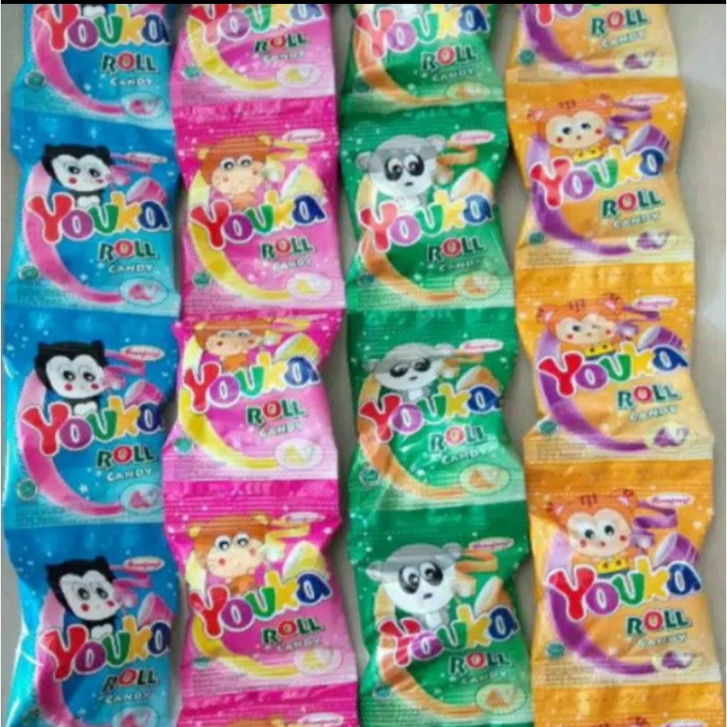 

Potongan 5 Item Youka Roll Candy 1 Pack isi 2pcs