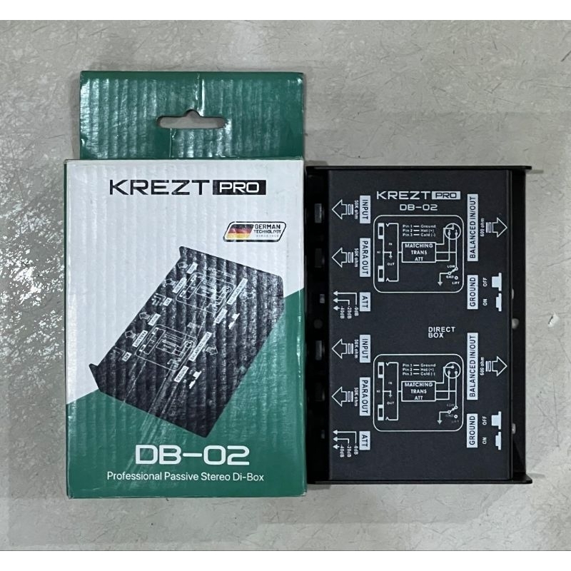 DIRECT BOX KREZT PRO DB 02 PASSIVE STEREO Dl BOX PASIF